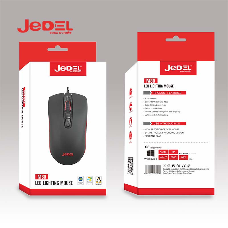 Souris Gaming Jedel M80 Noir