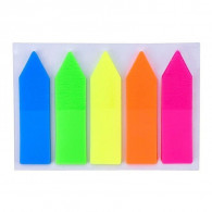 Stick Note Flèche 5 Couleurs PP Fluo