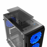 Boitier Gamer Xigmatek Scorpio II Mini Tour Led Bleu (EN43606) Boitier Gamer Xigmatek Scorpio II Mini Tour Led Bleu (EN43606)