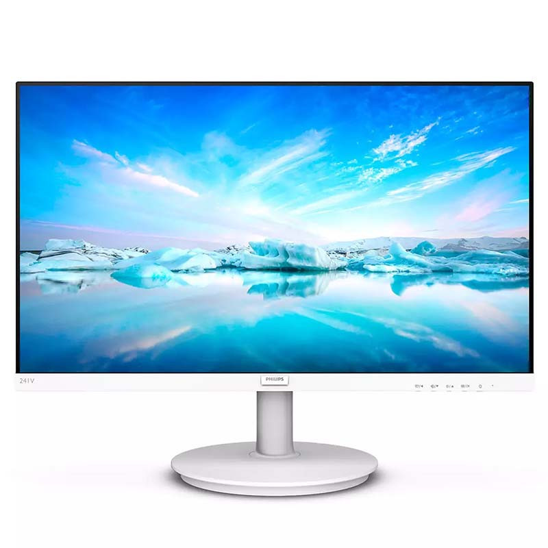 Ecran PHILIPS 23.5" IPS 241V8 Blanc