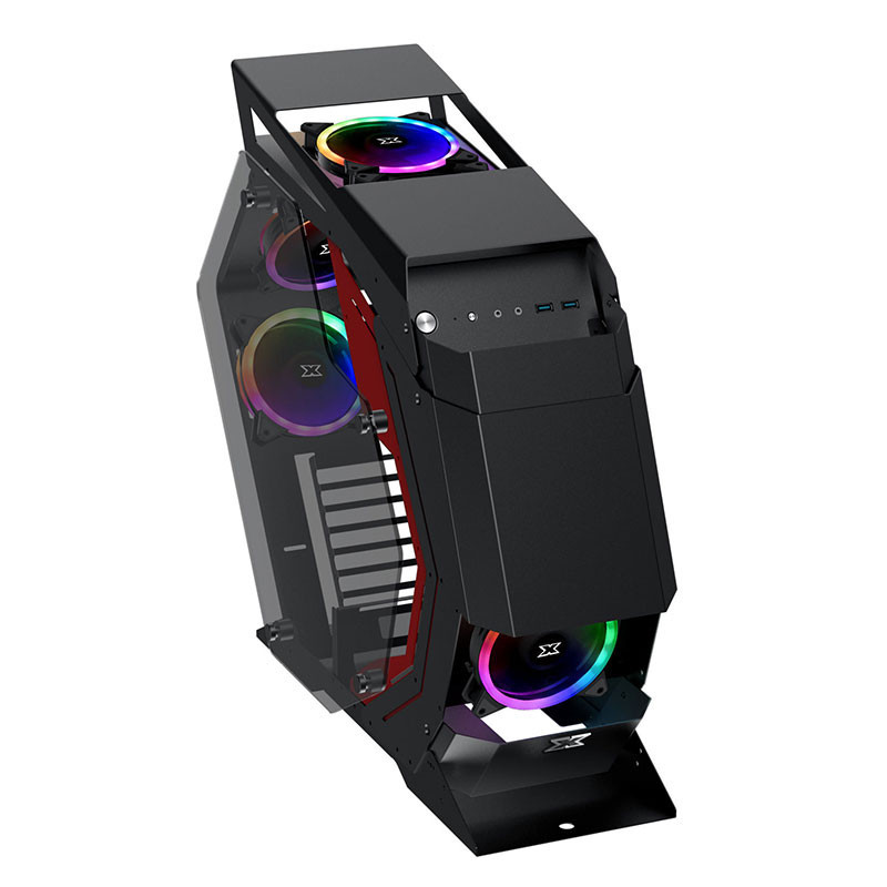 Boitier Gamer Xigmatek Perseus Noir/Rouge (EN45198)