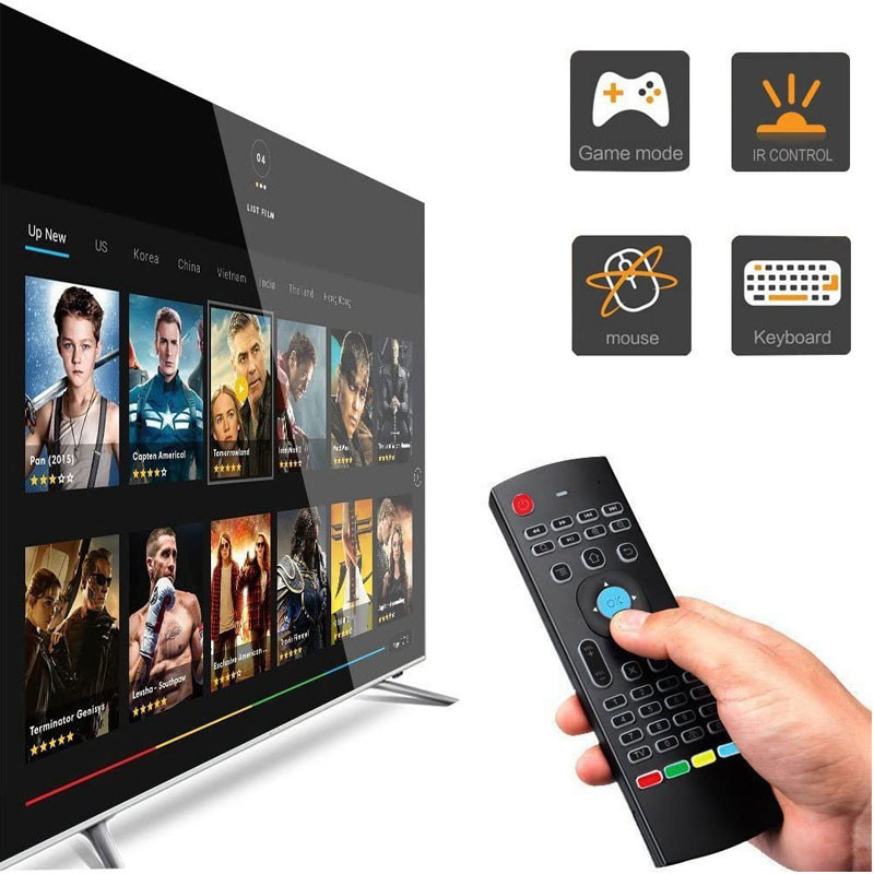 Commande Clavier Box Android /TV Smart / Projecteur Noir