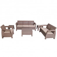 Salon De Jardin Carthage 6 Places Taupe Salon De Jardin Carthage 6 Places Taupe
