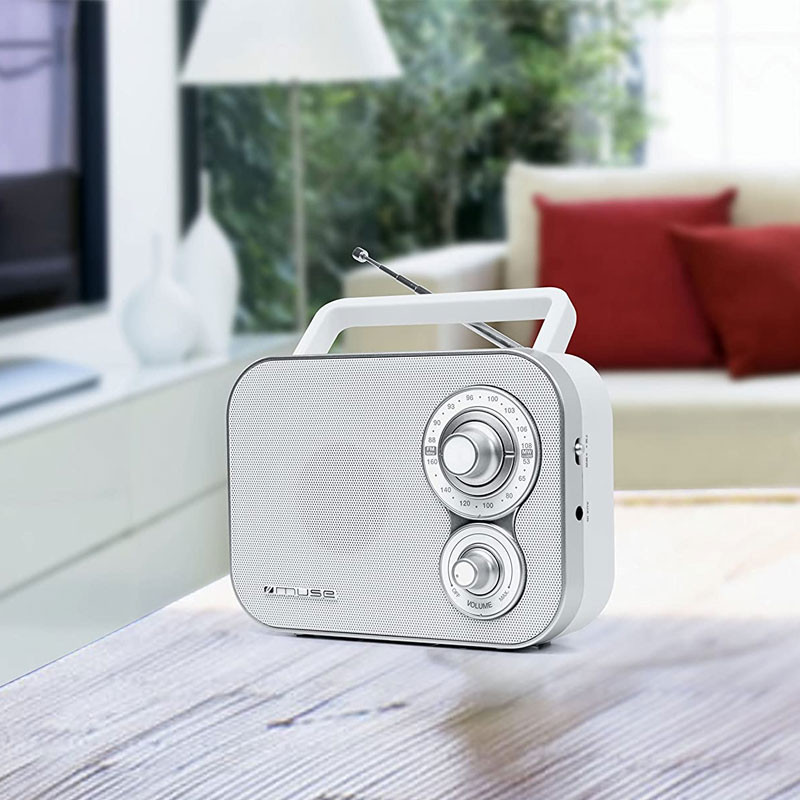 Radio Portable Muse Blanc (M-051RW)