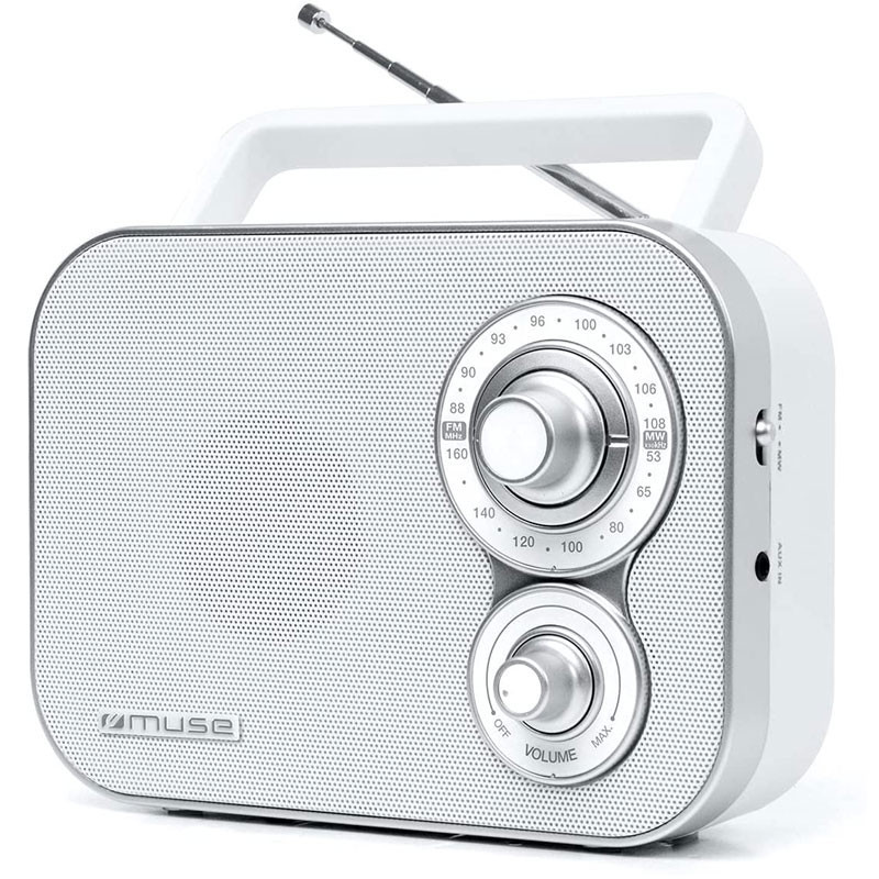 Radio Portable Muse Blanc (M-051RW)