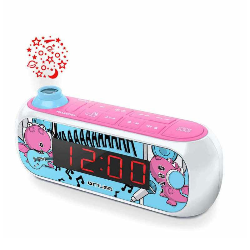 Radio-Réveil Muse Pll Avec Projection Rose (M-167KDG) Radio-Réveil Muse Pll Avec Projection Rose (M-167KDG)