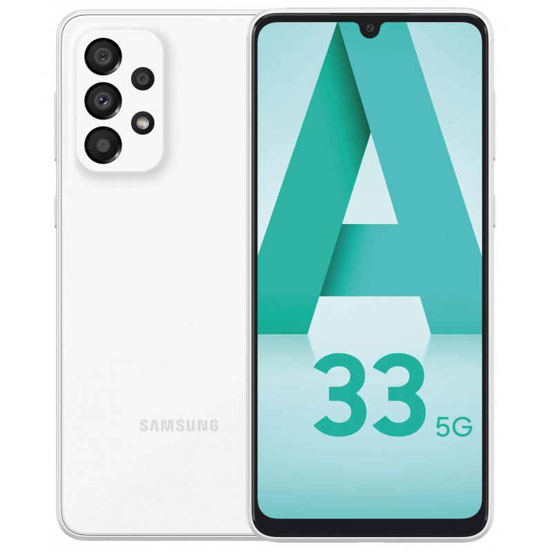 Smartphone Samsung Galaxy A33 6Go 128Go Blanc Smartphone Samsung Galaxy A33 6Go 128Go Blanc