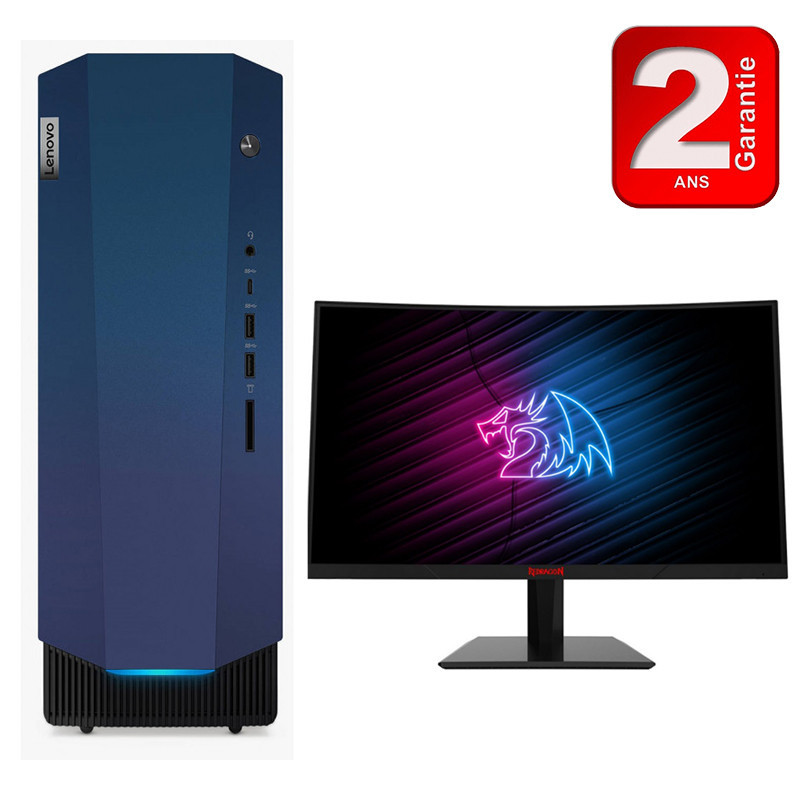 Pc De Bureau Gamer Lenovo IdeaCentre Gaming 5 AMD Ryzen 5 16Go 512 Go GTX 1650 SUPER 4 Go GDDR6 Noir (90RW005GFE) Pc De Bureau Gamer Lenovo IdeaCentre Gaming 5 AMD Ryzen 5 16Go 512 Go GTX 1650 SUPER 4 Go GDDR6 Noir (90RW005GFE)