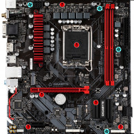 Carte Mère Gigabyte B660M Gaming Ac DDR4 LGA1700 Carte Mère Gigabyte B660M Gaming Ac DDR4 LGA1700