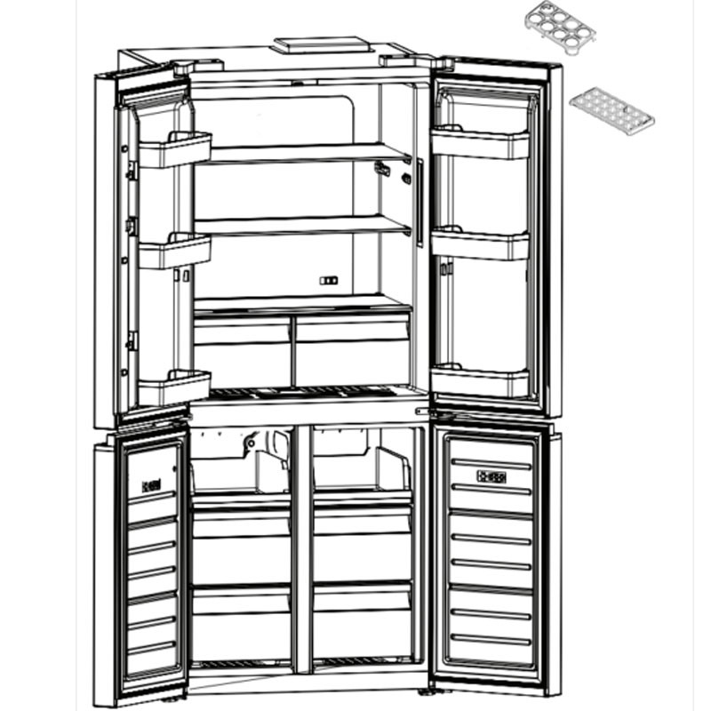 Réfrigérateur Focus Line Side By Side 84 CM Inox (SMART.6200)