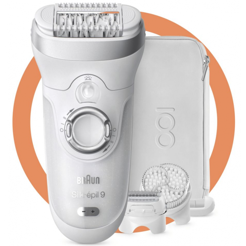 Epilateur Braun Série 9  Wet & Dry Blanc (MBSES9F)