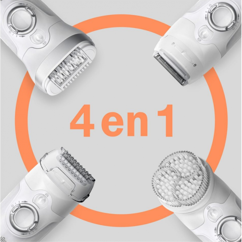 Epilateur Braun Série 9  Wet & Dry Blanc (MBSES9F)