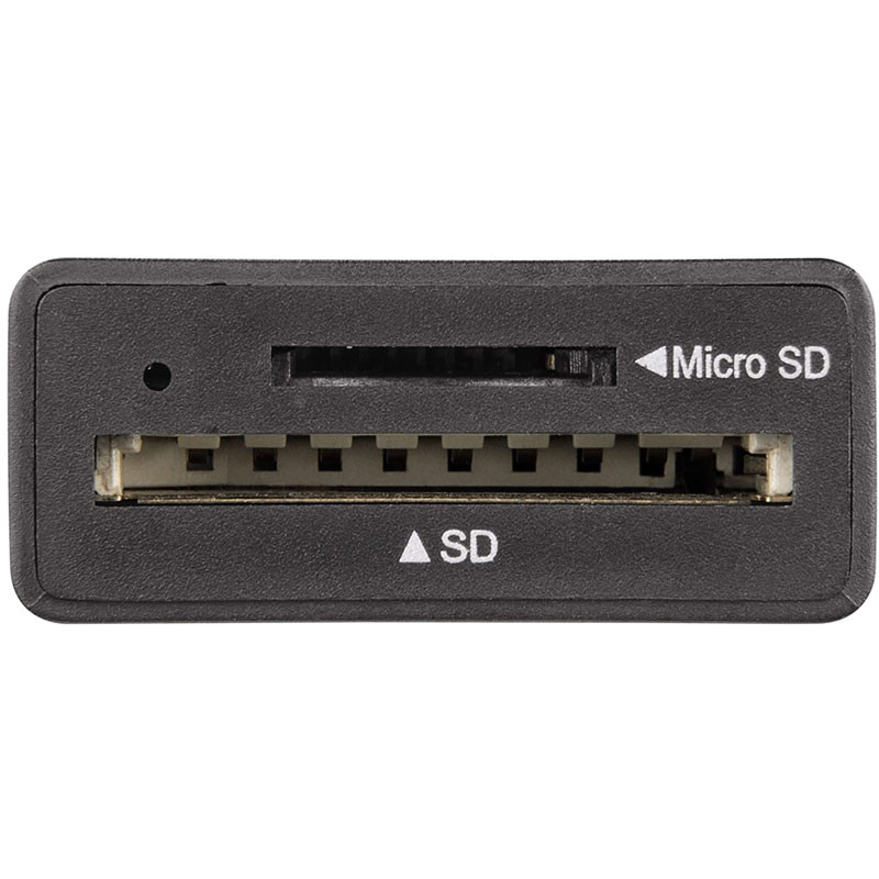 Lecteur De Carte Mémoire USB Hama + Hub USB 2,0 + OTG Noir