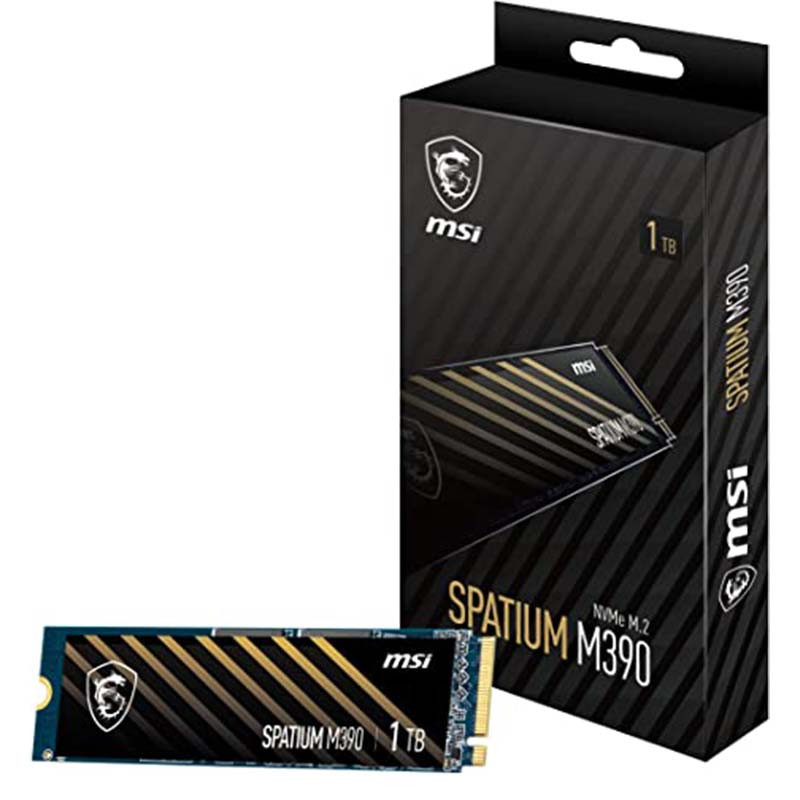 Disque Dur Interne MSI Gamer Spatium M390 1To SSD NVME M.2 (S78-440L650-P83)