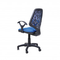 Chaise Secrétaire Petek Avec Accoudoirs Bleu