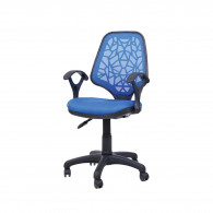 Chaise Secrétaire Petek Avec Accoudoirs Bleu
