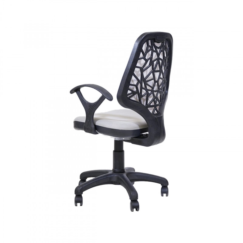 Chaise Secrétaire Petek Avec Accoudoirs Gris