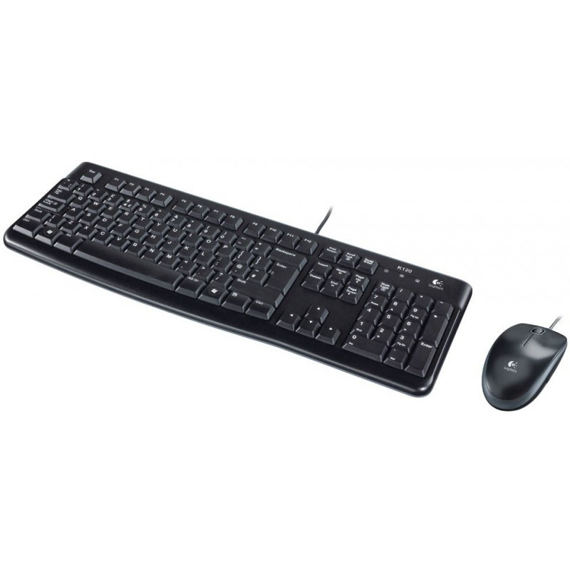 Ensemble Clavier Et Souris USB Logitech MK120 Noir
