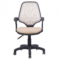 Chaise Secrétaire Petek Avec Accoudoirs Grège