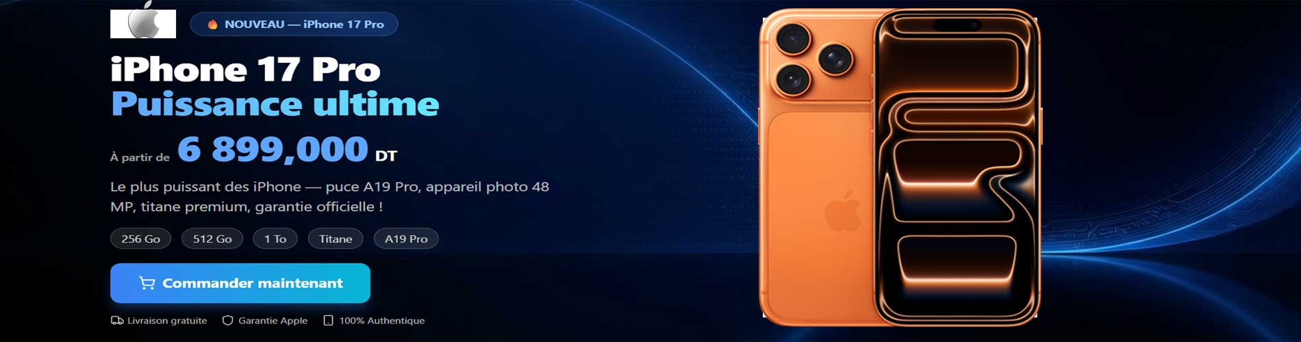 iPhone 17 pro en Tunisie