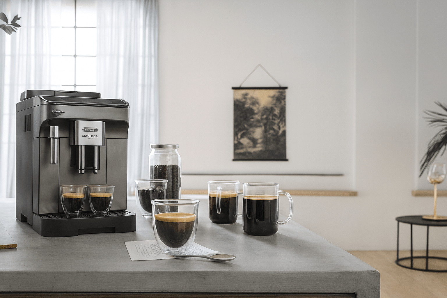 Machine à Café Expresso Automatique Delonghi Magnifica Evo / 1450 W / Chrome