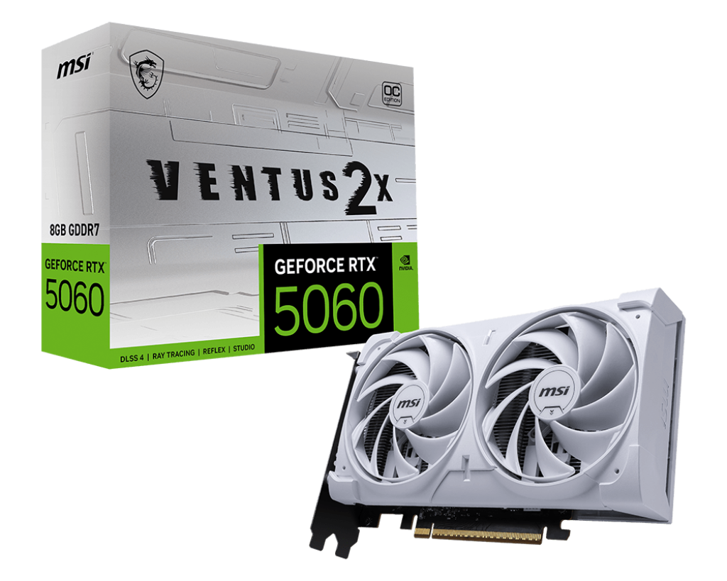 🎮 Carte Graphique Gaming MSI RTX 5060 8Go GDDR7 au meilleur prix en Tunisie : puissance, rapidité mémoire et fluidité 1440p 