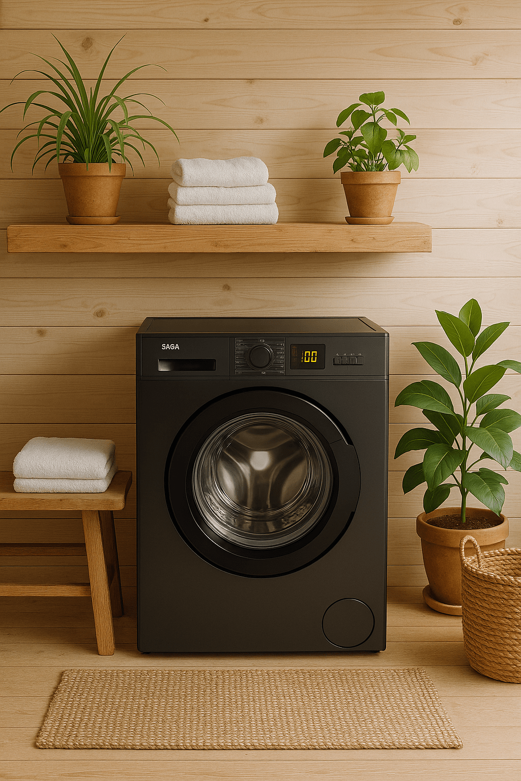 Machine a Laver SABA ML0812DX 8KG 1200TR Dark Silver