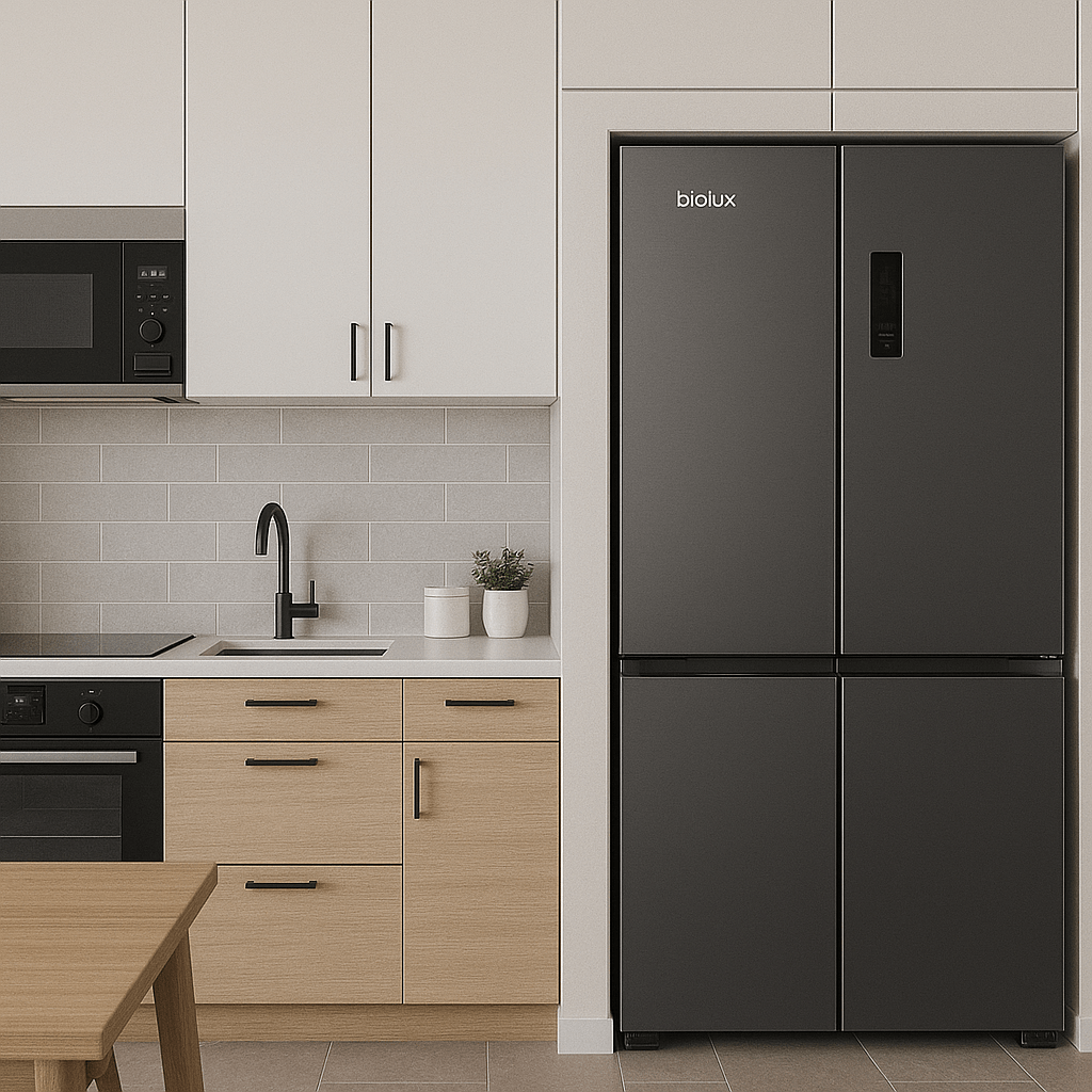 Réfrigérateur Side By Side Biolux 500L Silver NoFrost  au meilleur prix en Tunisie