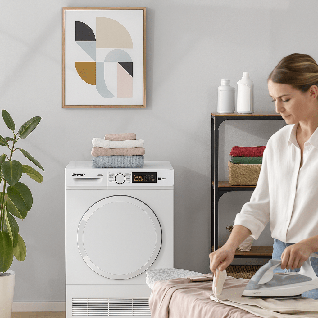 Sèche linge Frontale BRANDT DFB1015CW 10KG - Blanc
