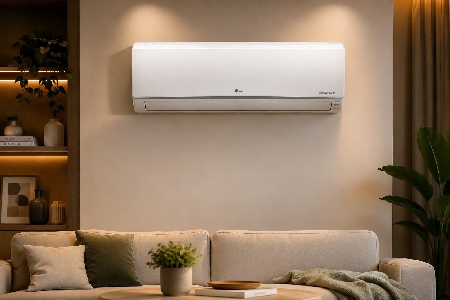 Climatiseur LG 18000 BTU Inverter Dualcool E Look Chaud Froid 