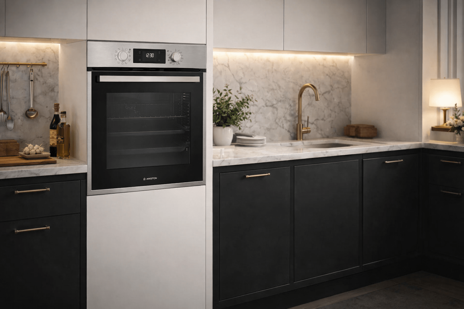 FOUR ENCASTRABLE ELECTRIQUE ARISTON 71LITRES / INOX