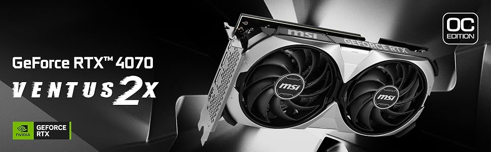 Carte graphique MSI GeForce RTX 4070 Ti Ventus 2X 12Go GDDR6 En Tunisie