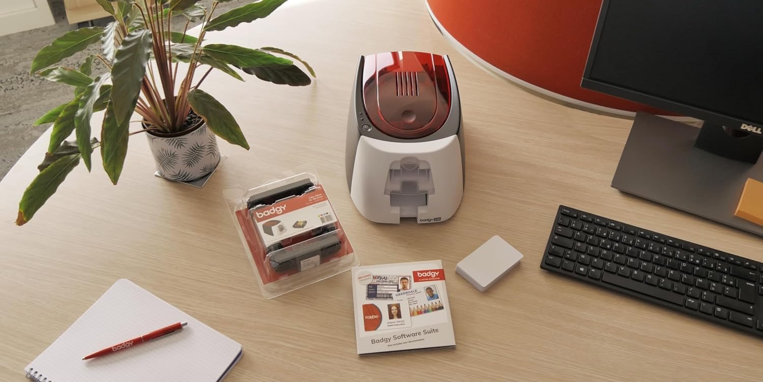 Imprimante Pour Cartes Pvc Badgy 100 Couleurs au meilleur prix en Tunisie