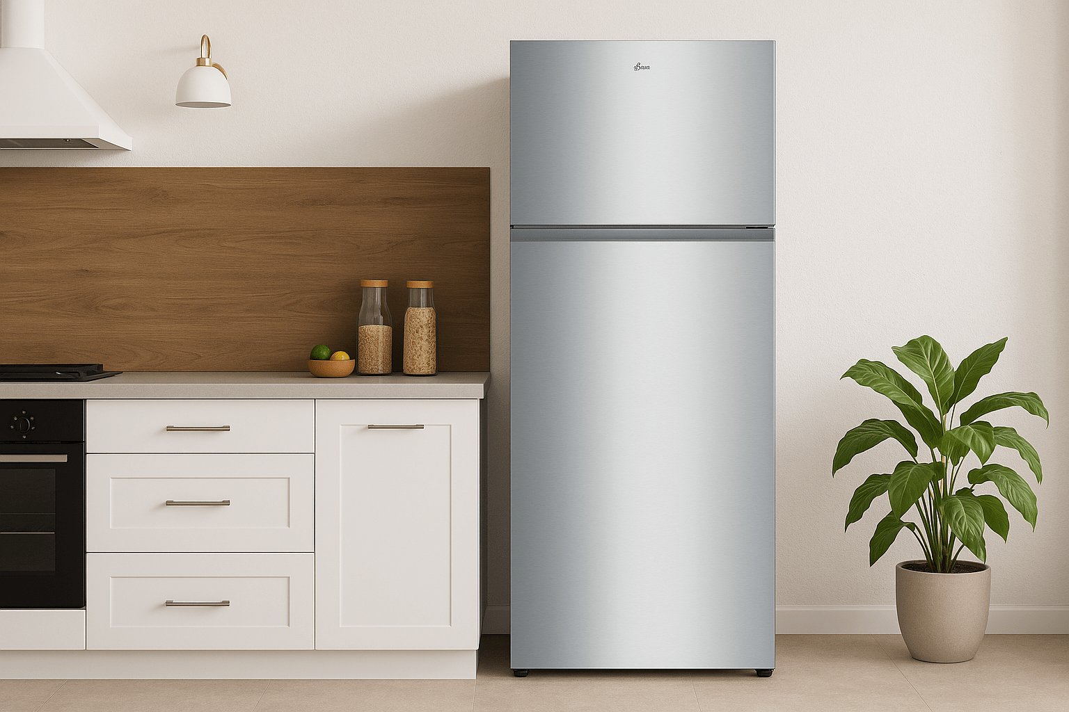 Réfrigérateur Hoover 467L Inox