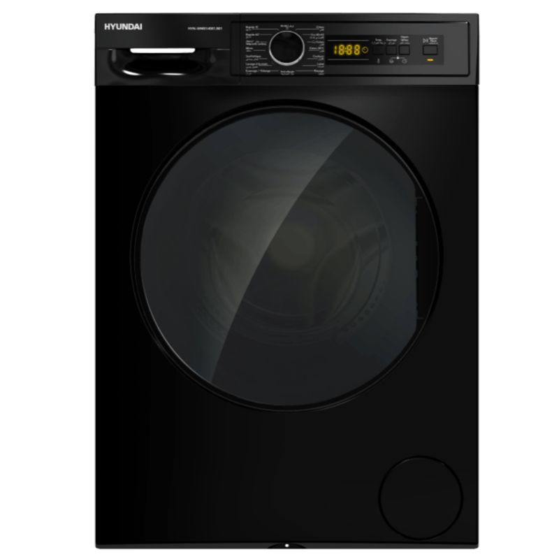Machine à Laver Hyundai 8 Kg 1400 tr/min Noir