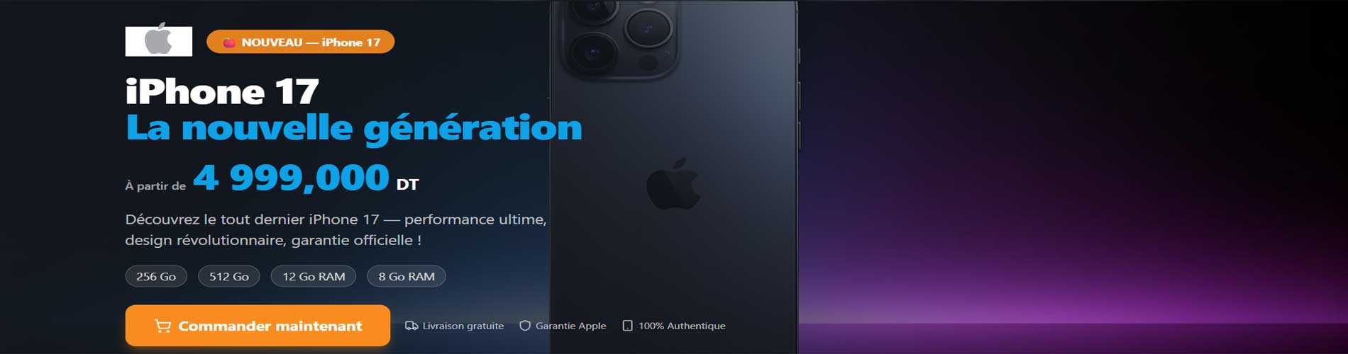 IPhone 17 en Tunisie