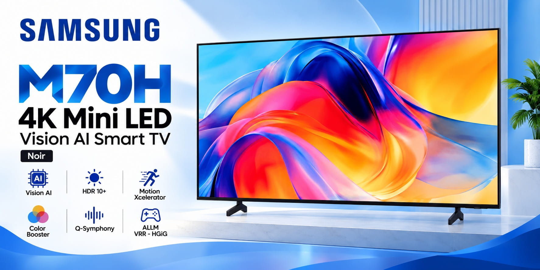  Mini LED M70H 4K Samsung Vision AI Smart TV (2026)