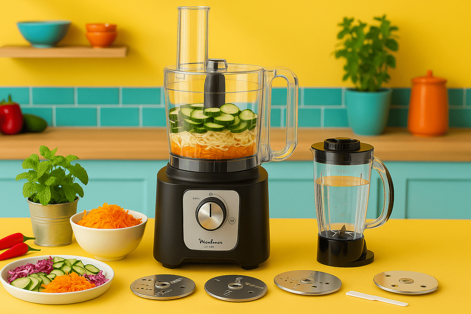 Robot Multifonction MOULINEX Double Force Compact 800W - Noir