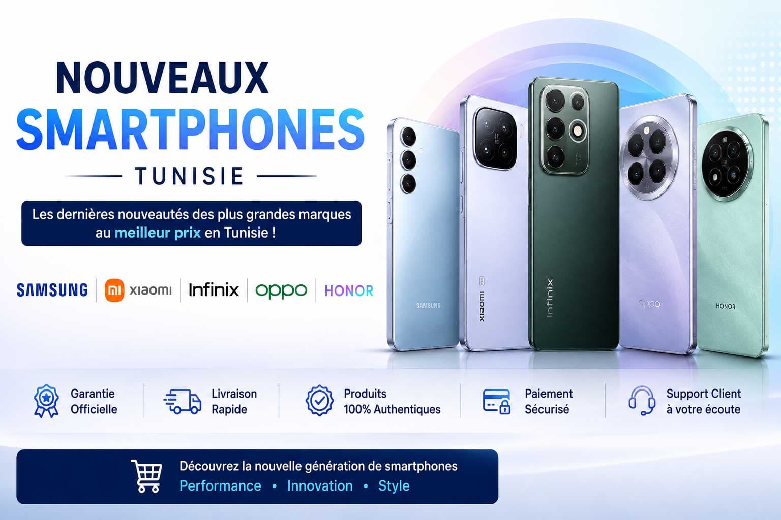 Nouveaux smartphones en Tunisie