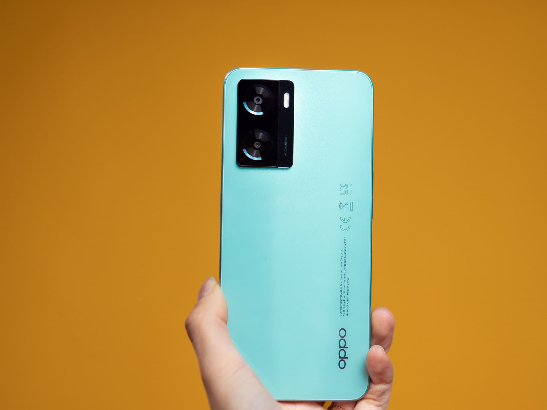 Téléphone Oppo bleu