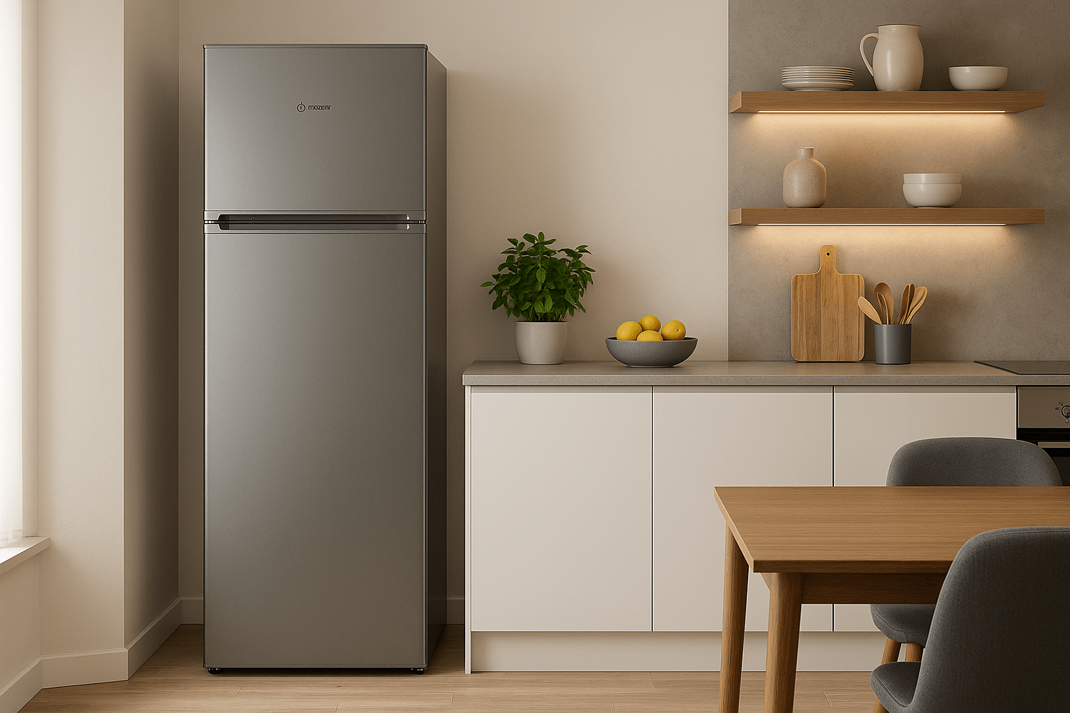 RÉFRIGÉRATEUR INDESIT DEFROST -300L-SILVER