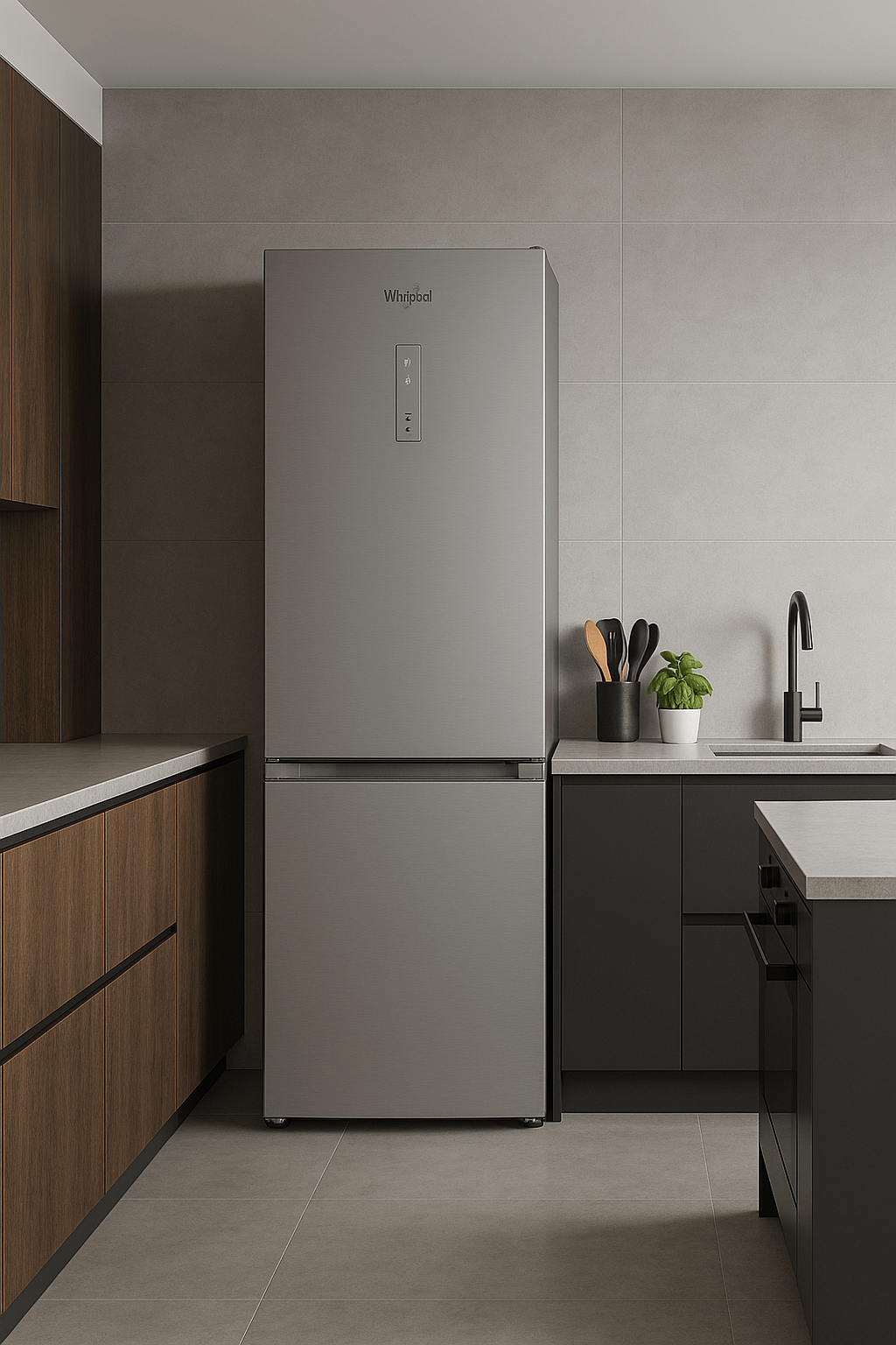 Réfrigérateur Combiné 6éme Sens WHIRLPOOL WBMF606374XNA 316L - Inox