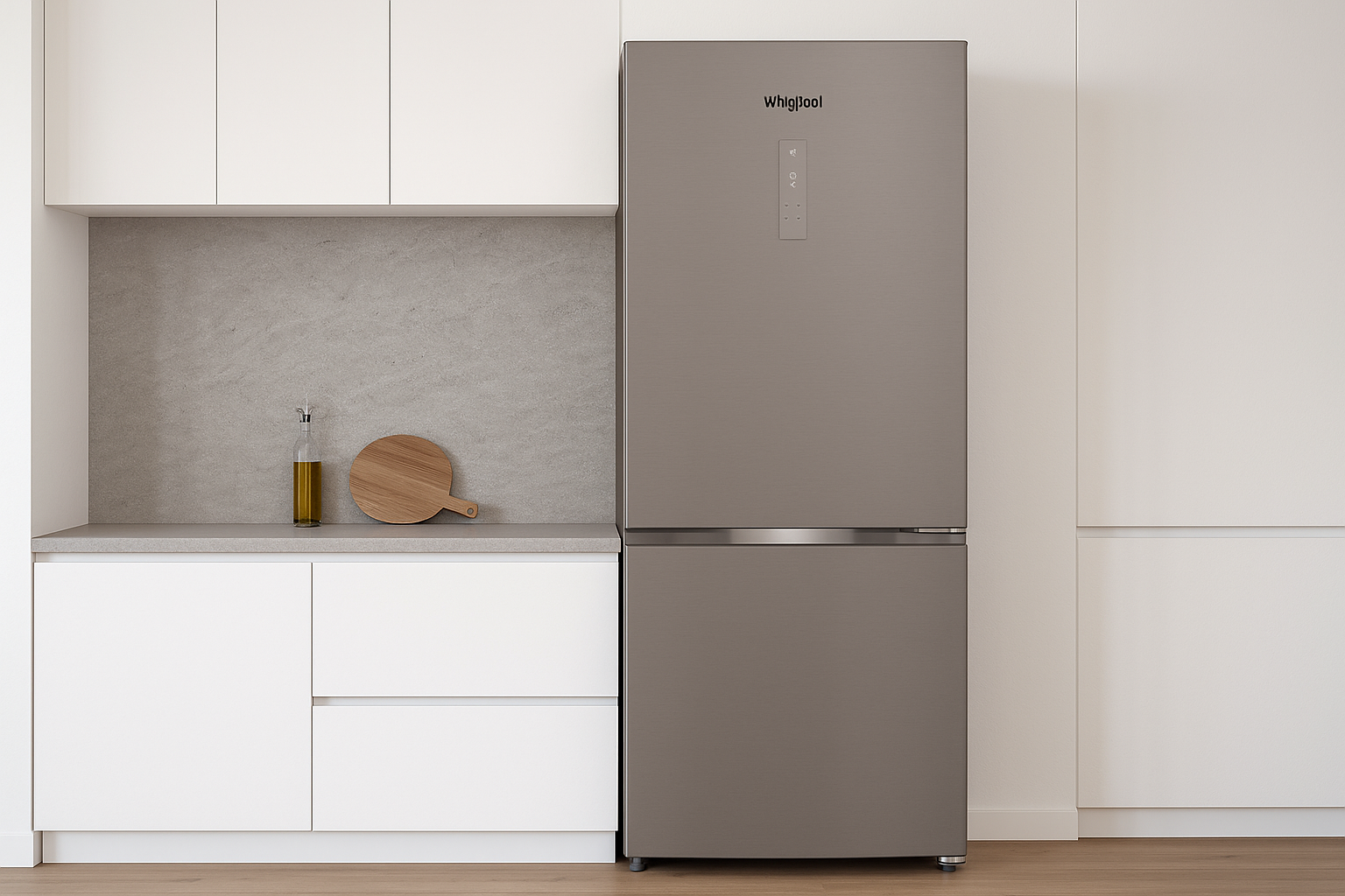 🧊 Réfrigérateur Whirlpool WBMF706353XNA 475L NoFrost Inox au meilleur prix en Tunisie : design combiné, technologie 6ème Sens et performances silencieuses 🧊 Réfrigérateur Whirlpool WBMF706353XNA 475L NoFrost Inox au meilleur prix en Tunisie : design combiné, technologie 6ème Sens et performances silencieuses 