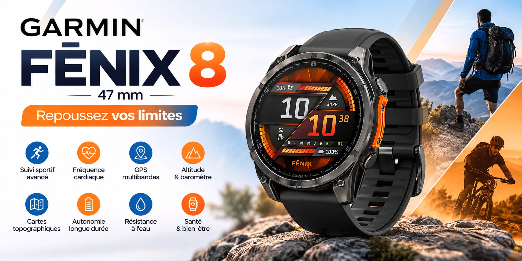 Montre Connectée Garmin fēnix 8 47 mm