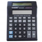 Calculatrice Kadio Double Ecran 12 Chiffres Noir