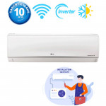 Climatiseur LG 18000 BTU Inverter Dualcool E Look Chaud Froid WIFI (D18TIH)