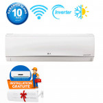 Climatiseur LG 18000 BTU Inverter Dualcool E Look Chaud Froid WIFI (D18TIH)