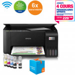 Imprimante Epson EcoTank L3251 Multifonction 3en1 à Réservoir Intégré Couleur A4 Wifi (C11CJ67409)