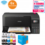Imprimante Epson EcoTank L3550 3 En 1 à Réservoir d'Encre Couleur Wifi