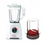 Blender Moulinex + 1 Accessoire Broyeur 2L 600 Watts - Blanc (LM422125)